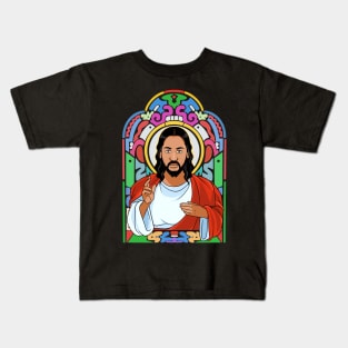 Black Jesus Christ Our Lord and Savior Praise God Kids T-Shirt